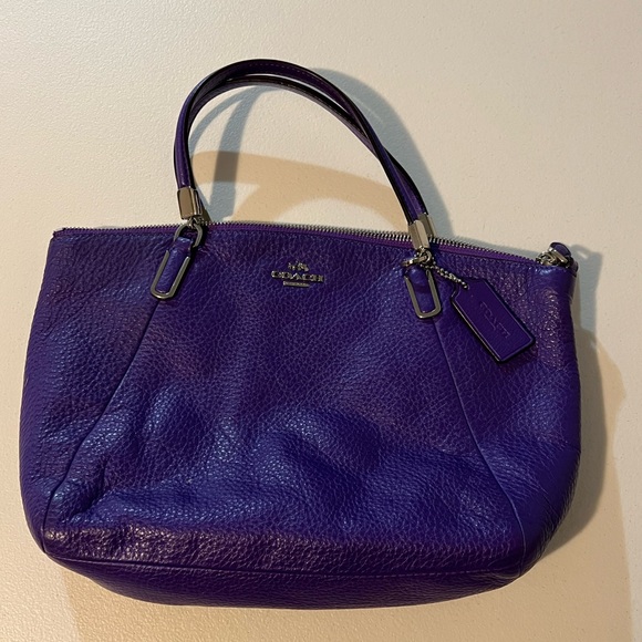 Coach Handbags - Authentic Coach purple leather purse